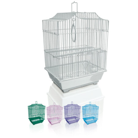 GAIOLA PASSARO MOD 04 CONCAVA 40X30X22 REF.211