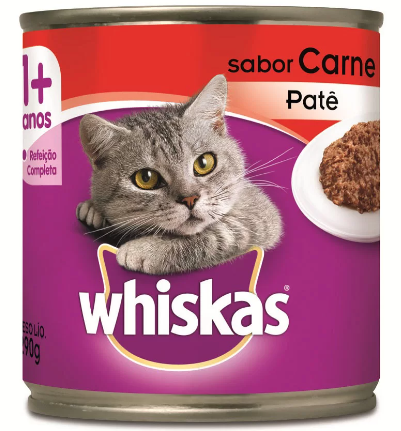 LATA WHISKAS CARNE PATE 290GR