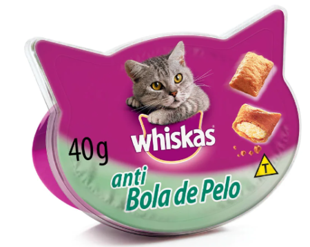 PETISCO WHISKAS ANTI BOLA PELO 40 GR