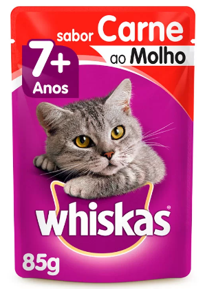 SACHE WHISKAS7+ SENIOR CARNE 85G