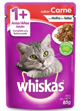 SACHE WHISKAS CARNE 85G