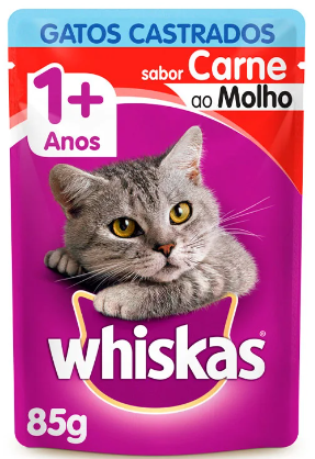 SACHE WHISKAS CAST CARNE 85 GR