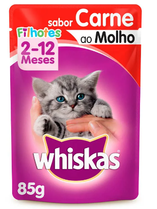 SACHE WHISKAS  FIL CARNE 85 GR