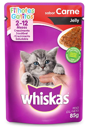 SACHE WHISKAS JELLY FIL CARNE 1+ 85 GR