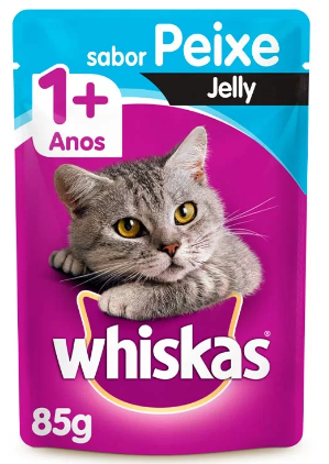 SACHE WHISKAS JELLY PEIXE 1+ 85 GR