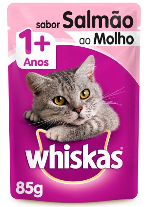 SACHE WHISKAS SALMAO 85 GR