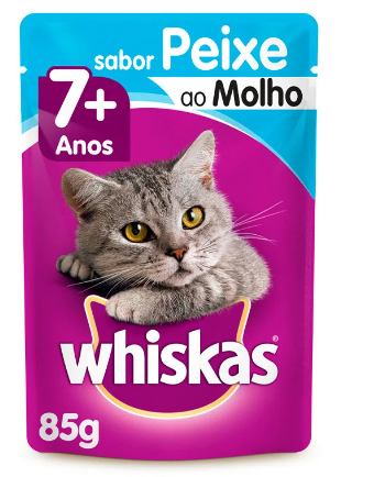 SACHE WHISKAS SENIOR SENIOR PEIXE 85 G