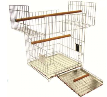 GAIOLA PAPAGAIO 34A TRIPLEX PRATA