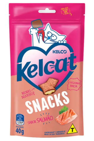 KELCAT SNACK SALMAO 40 G